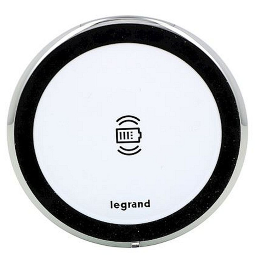 Chargeur sans fil 15W rond diamètre 80mm - Blanc-077642L-3414971941250-LEGRAND