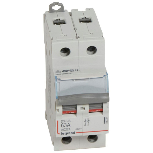 Interrupteur-sectionneur DX³-IS 2P 400V~ - 63A - 2 modules-406441-3245064064415-LEGRAND