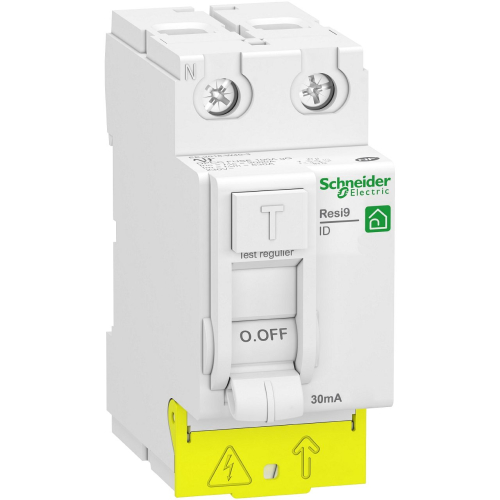 Resi9 - inter différentiel - 2P - 25A - 30mA - Type AC - peignable - alim bas-R9PRC225-3606481274007-SCHNEIDER ELECTRIC FRANCE