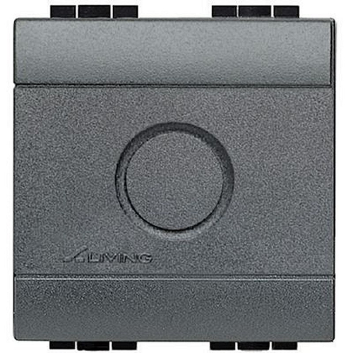 Obturateur avec empreinte défonçable Livinglight - Anthracite - 2 modules-L4951-8012199050898-BTICINO