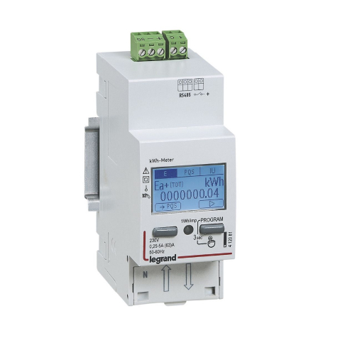 Compteur monophasé EMDX³ MID raccordement direct 63A - 2 modules - sortie RS485-412083-3414971413856-LEGRAND