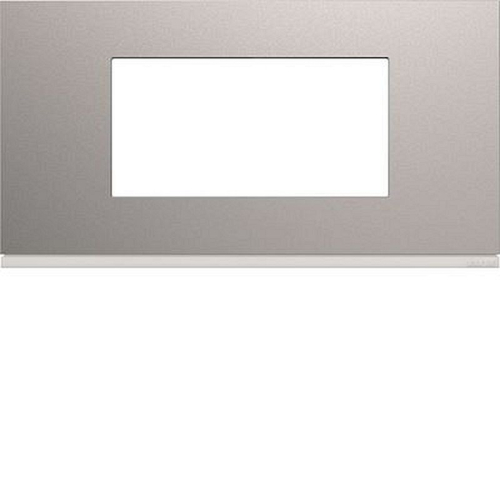 Plaque gallery plastique peint 4 modules entraxe 71mm titane-WXP0104-3250617199216-HAGER