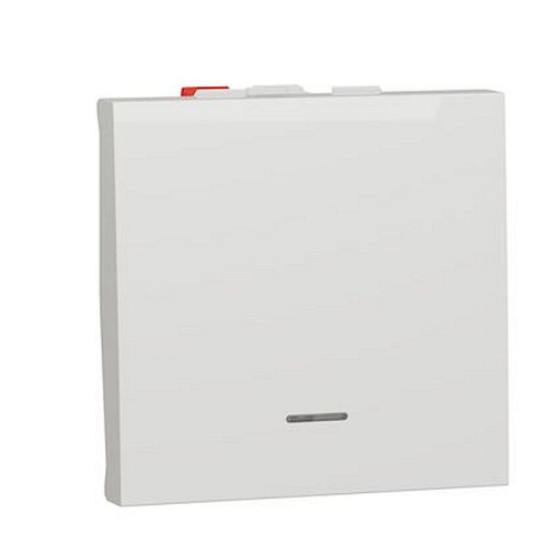 Unica - poussoir lumineux (localisation) - 10A - 2 mod - Blanc - méca seul-NU320618FN-3606489455248-SCHNEIDER ELECTRIC FRANCE