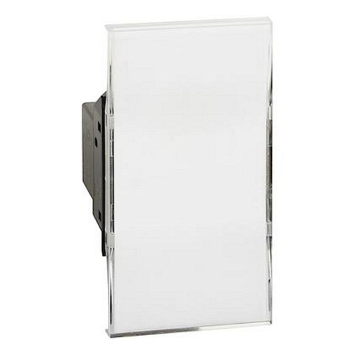 Poussoir porte étiquette avec LED Living Now 2 modules enjoliveur transparent-BTK4040-8005543615133-BTICINO