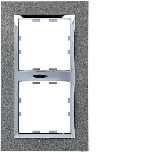 Kallysta épure plaque 2 postes verticale entraxe71 Béton-WK858-3250617068581-HAGER