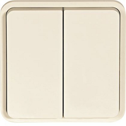 cubyko Double poussoir 1O/1F associable blanc IP55-WNA044B-3250617175449-HAGER