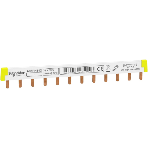 Acti9 iC60 - peigne à dents - 1P - 100A - 12 modules de 18mm-A9XPH112-3606480485008-SCHNEIDER ELECTRIC FRANCE