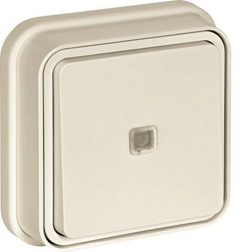 cubyko Poussoir 1F à voyant témoin encastré blanc IP55-WNE023B-3250617173230-HAGER