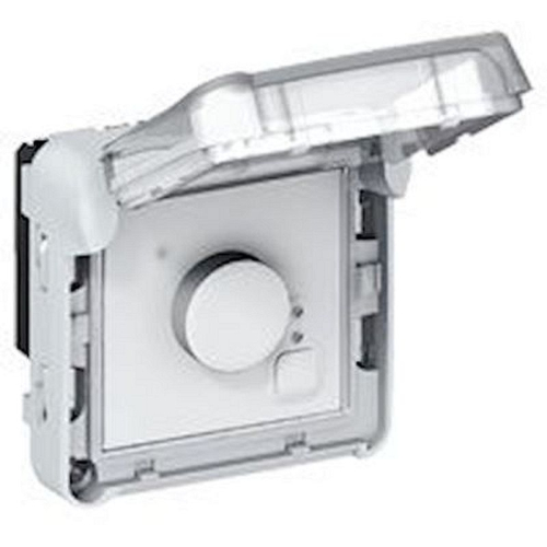 Thermostat électronique d'ambiance Plexo composable IP55 250V - gris et blanc-069508-3245060695088-LEGRAND