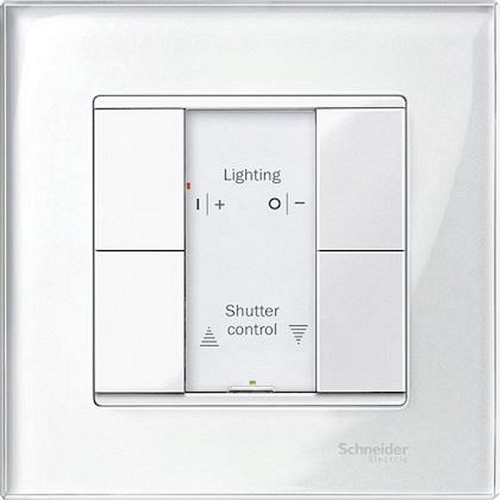 KNX M-Plan - commande multifonction - 4 BP - blanc polaire brillant-MTN617219-3606485099439-SCHNEIDER ELECTRIC FRANCE