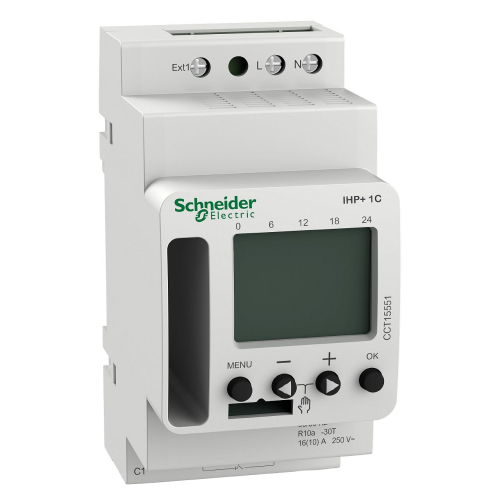 Acti9 IHP+ - interrupteur horaire programmable - 1 canal - smart-CCT15551-3606489524494-SCHNEIDER ELECTRIC FRANCE