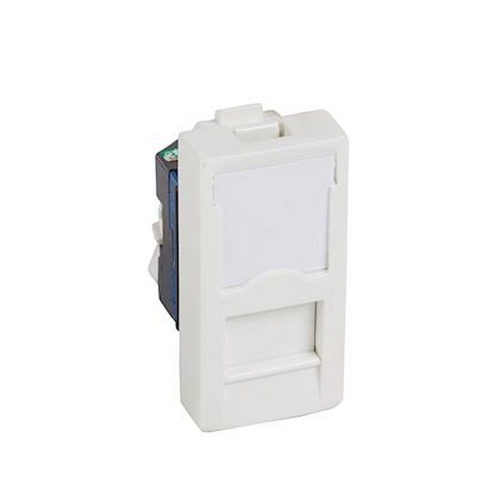 Prise RJ45 catégorie 6 Logix - Ecrantée FTP - 1 module - Blanc Artic-49065-3233620490655-PLANET WATTHOM