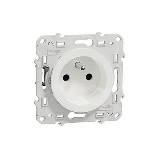 Odace, lot de 40 prises de courant 2P+T Blanc spéciale rénovation (3 repiquages)-S523049P-3606480496516-SCHNEIDER ELECTRIC FRANCE