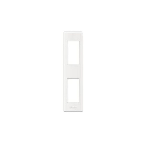 Plaque avec support Livinglight pour profilés ou saillie - Blanc - 2 modules-LND4812BI-8005543457672-BTICINO