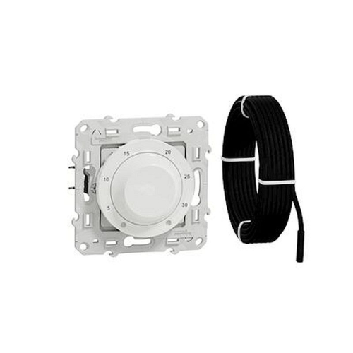 Odace, thermostat Blanc, 10 A pour plancher chauffant, livré avec sonde-S520507-3606480319518-SCHNEIDER ELECTRIC FRANCE