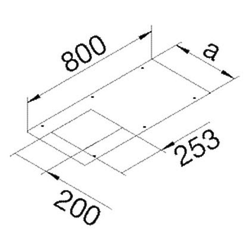 Couvercle BKW350 découp. E09-BKA350800E09-4012002236369-HAGER