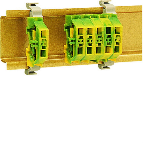 Mini Borne sur rail DIN 2,5mm², 24A/300V, sans base de montage, Vert-K89200-3250610712276-HAGER