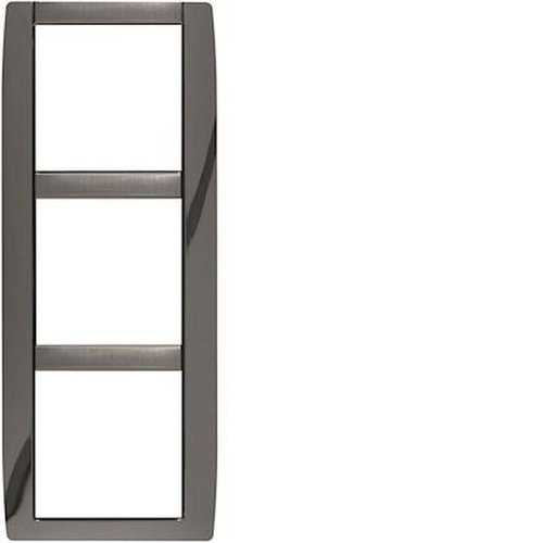 Kallysta classic plaque 3 postes verticale entraxe 71 métal Platinium-WK649-3250617066495-HAGER