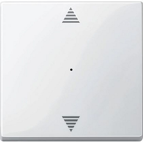 KNX M-Plan - commande simple - marquage double flèche - blanc polaire brillant-MTN619419-3606485099552-SCHNEIDER ELECTRIC FRANCE