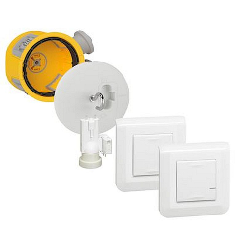 Kit avec 1 DCL radio complet + 2 commandes Mosaic sans fil - blanc-088563-3414971414396-LEGRAND