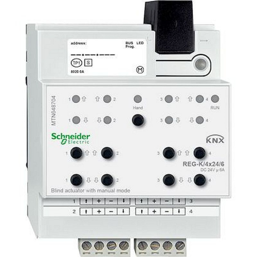 KNX - actionneur de stores 4x24V/6A à commande manuelle-MTN648704-3606485011912-SCHNEIDER ELECTRIC FRANCE