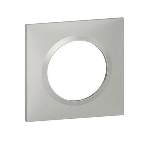 Plaque carrée dooxie 1 poste finition effet aluminium-600851-3414971020252-LEGRAND