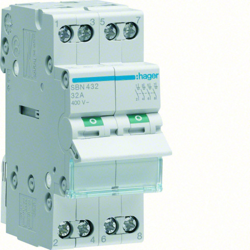 Interrupteur modulaire 4 pôles 32A-SBN432-3250615510150-HAGER