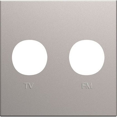 Enjoliveur prise TV+FM gallery 2 modules titane-WXD253T-3250617190862-HAGER