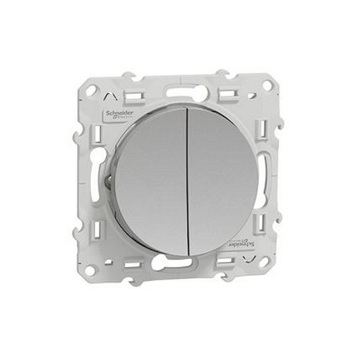 Odace, double poussoir Alu, à vis, connexion rapide-S530216-3606480391439-SCHNEIDER ELECTRIC FRANCE