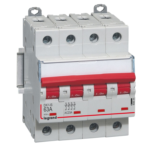 Interrupteur-sectionneur DX³-IS à déclenchement 4P 400V~ - 63A - 4 modules-406544-3245064065443-LEGRAND