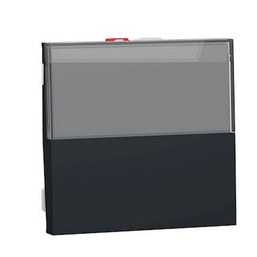 Unica - poussoir NO/NF porte-étiquette - 10 A - 2 mod - Anthracite - méca seul-NU324654-3606489455699-SCHNEIDER ELECTRIC FRANCE