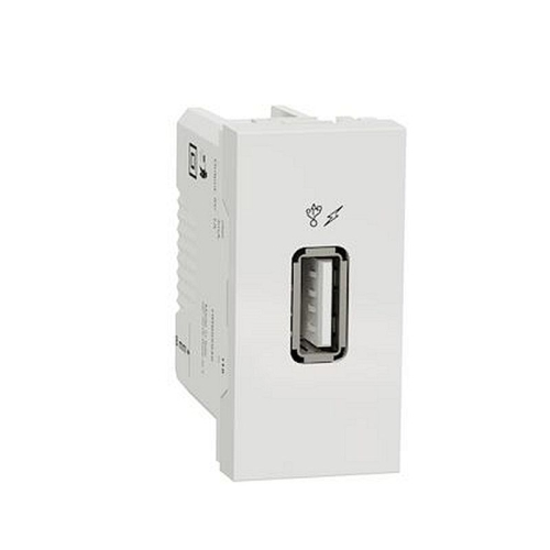 Unica - chargeur USB - 5Vcc - 1A - 1 module - Blanc - mécanisme seul-NU342818-3606489455866-SCHNEIDER ELECTRIC FRANCE