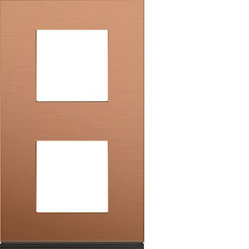 Plaque gallery 2 postes verticale 71mm matiere copper alu-WXP4642-3250617197861-HAGER