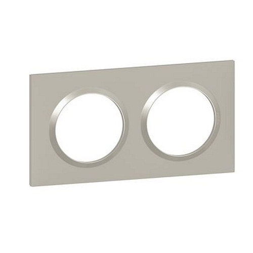 Plaque carrée dooxie 2 postes finition plume-600822-3414971019836-LEGRAND