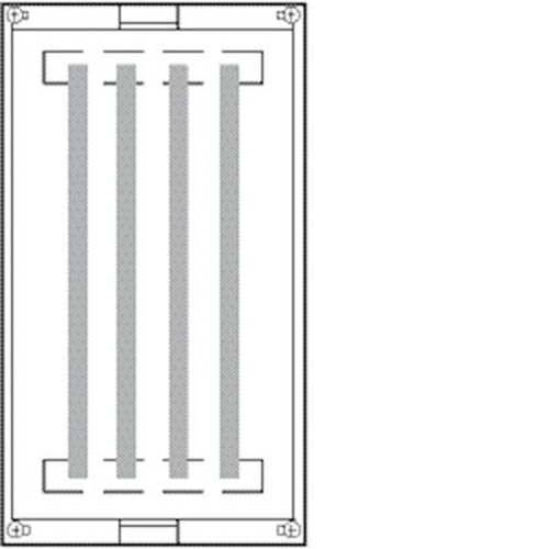 Unité équipement jeu de barres tétra univers cu 25x10mm 630A 1 travée h400mm-UE31D6-3250616151024-HAGER