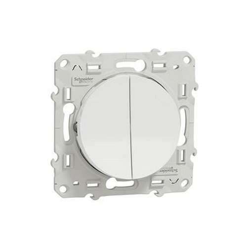 Odace, double va-et-vient Blanc, connexion rapide, à griffes-S525214-3606480373220-SCHNEIDER ELECTRIC FRANCE