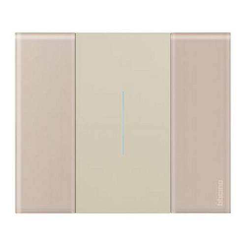 Enjoliveur Living Now with Netatmo pour interrupteur variateur 2 modules - sable-BTKM33M2-8005543619650-BTICINO