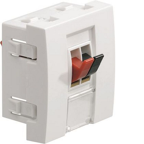 Systo prise haut parleur 2 modules Blanc-WS291-3250617082914-HAGER