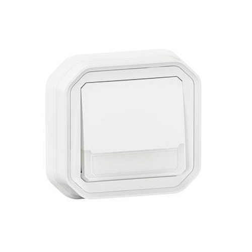 Poussoir NO-NF lumineux porte-étiquette Plexo complet encastré blanc-069864L-3414971884038-LEGRAND