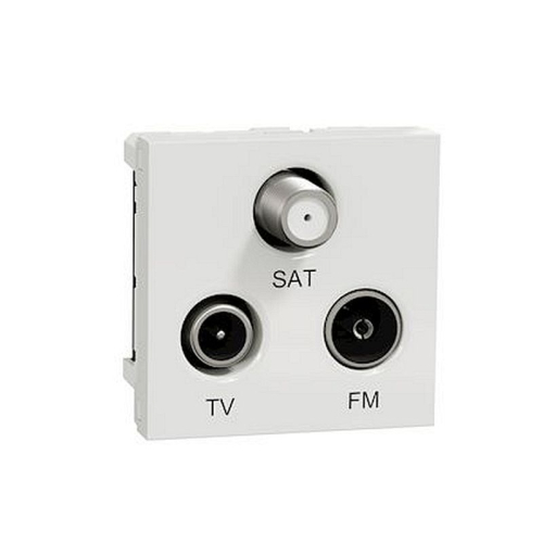 Unica - prise TV + FM + SAT - 2 mod - Blanc - méca seul-NU345018-3606489467753-SCHNEIDER ELECTRIC FRANCE