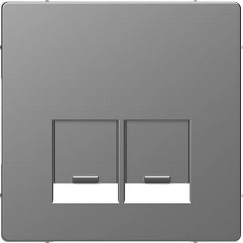 D-Life - enjoliveur pour prise double RJ45 Actassi S-One - acier-MTN4572-6036-3606480890383-SCHNEIDER ELECTRIC FRANCE