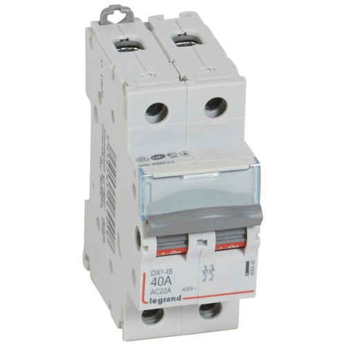 Interrupteur-sectionneur DX³-IS 2P 400V~ - 40A - 2 modules-406440-3245064064408-LEGRAND