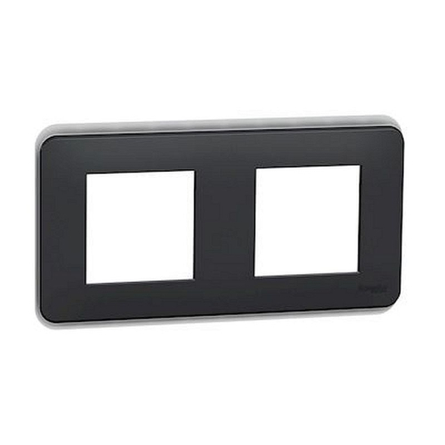 Unica Pro - plaque de finition - Anthracite - 2 postes-NU400454-3606489456467-SCHNEIDER ELECTRIC FRANCE