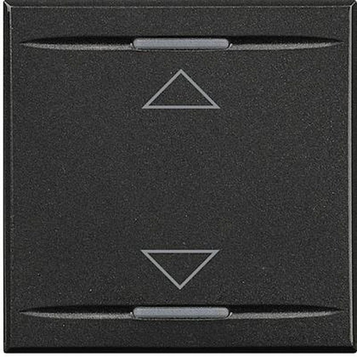 Manette Axolute symbole montée et descente 2 modules - Anthracite-HS4911/2AH-8012199744162-BTICINO