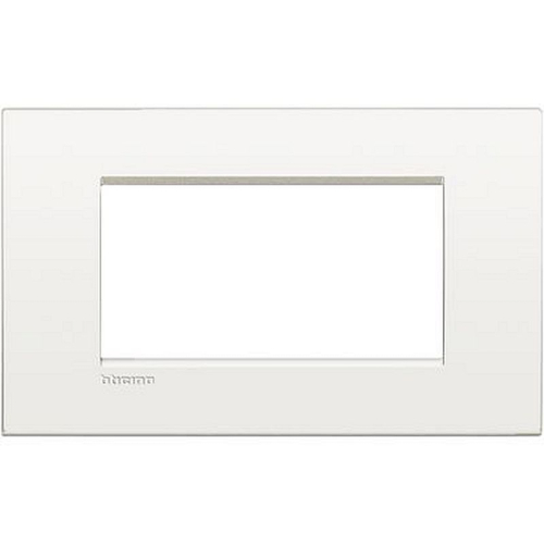 Plaque Livinglight Air Neutre 4 modules - Blanc pur-LNC4804BN-8005543481554-BTICINO