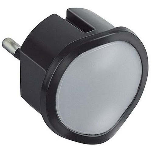 Veilleuse lampe torche avec batterie avec 2 LEDs haute lum + fiche 2P 10A - noir-050679-3414970010650-LEGRAND