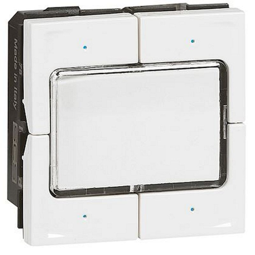 Commande filaire BUS KNX Mosaic avec 4 touches à 4 appuis - blanc-078491-3245060784911-LEGRAND