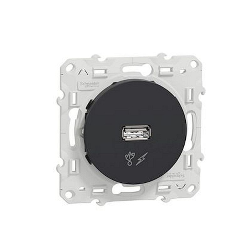 Odace, prise alimentation USB 5V Anthracite-S540408-3606480707018-SCHNEIDER ELECTRIC FRANCE