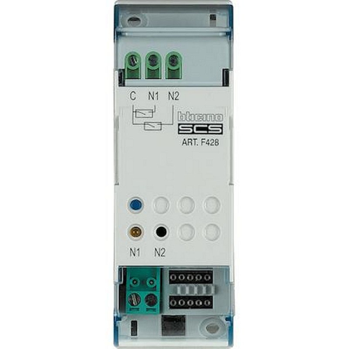 Interface de contact modulaire MyHOME_Up 2 contacts - 2 modules-F428-8012199837222-BTICINO