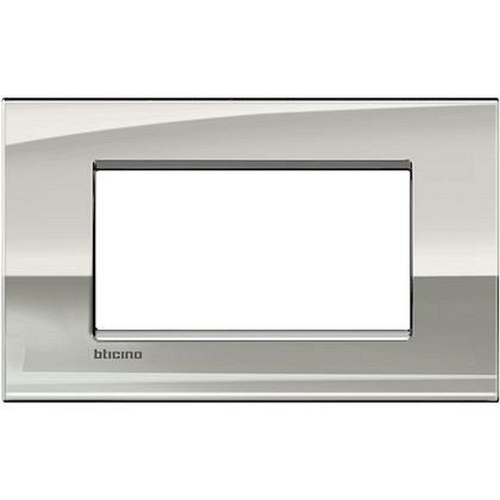 Plaque Livinglight Air Brillant 4 modules - Or palladium-LNC4804PL-8005543422076-BTICINO